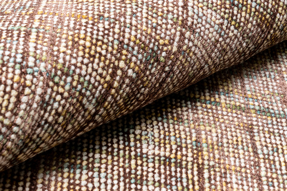 Индийский ковёр из шерсти и арт-шёлка «KONARK» 2021078-BRONZE
