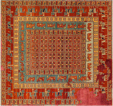 Турецкий ковёр из шерсти и шёлка
