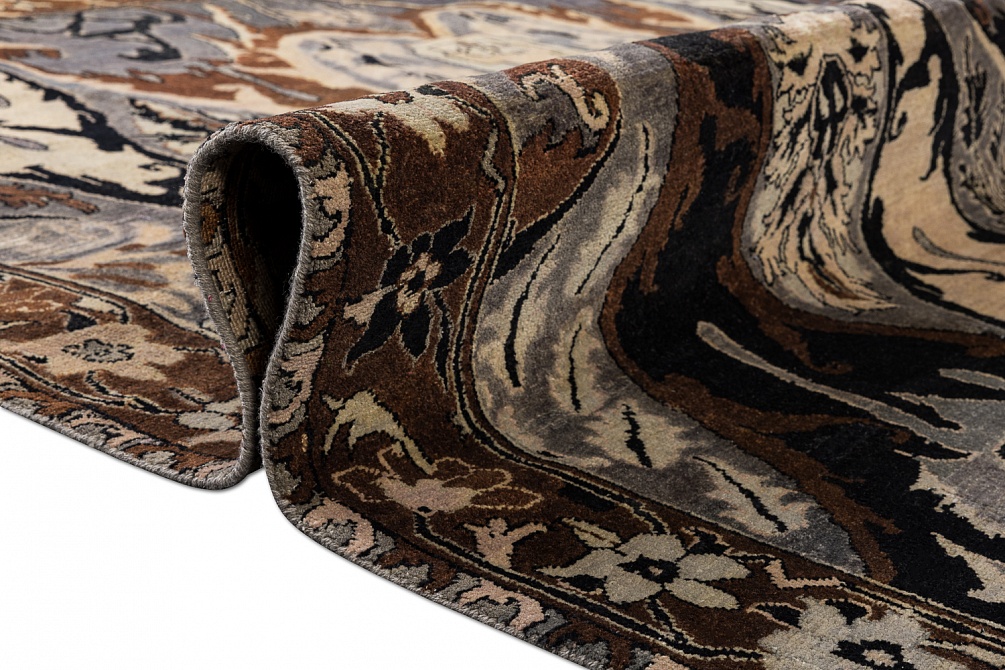 Индийский ковер из шерсти «ZIEGLER VINTAGE» AC228-GREY-BRN(237x294)