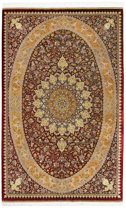 Иранский ковер из шёлка «QOM» 9-460-IR