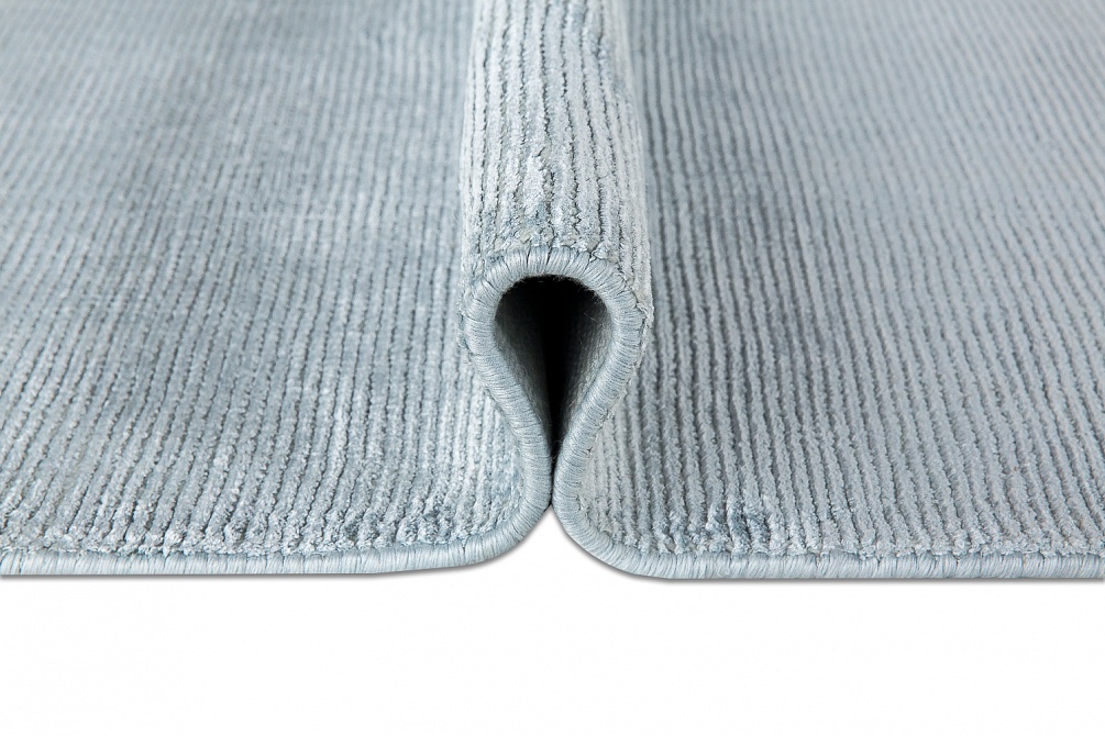 Индийский ковер из шерсти и арт-шёлка «MURUGAN» PLAIN-BLU-BH10/D052 6