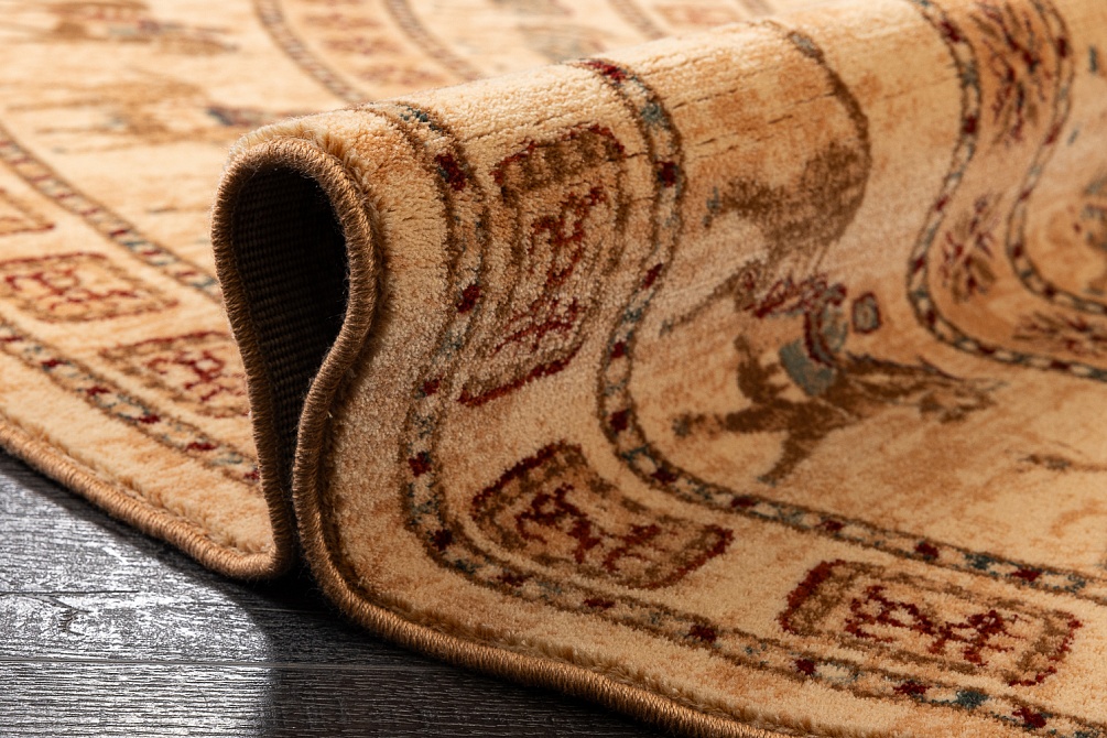 Бельгийский ковер из шерсти «KASHQAI» 4301-100(Round) 7