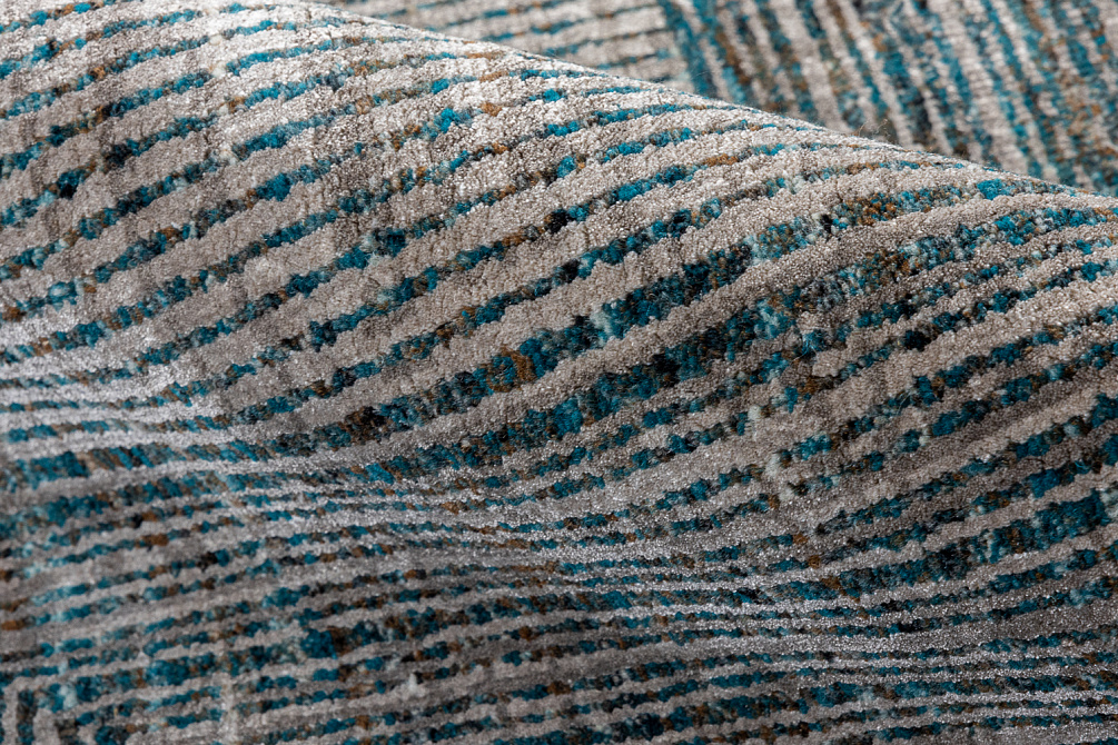 Индийский ковёр из шерсти и бамбукового шёлка «CHAOS THEORY» ESKN472-CAP-CBRN