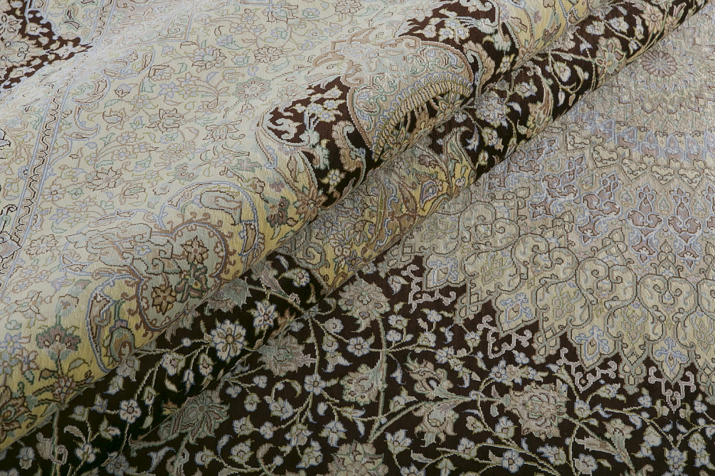 Иранский ковёр из шёлка «QOM» 9-549-IR