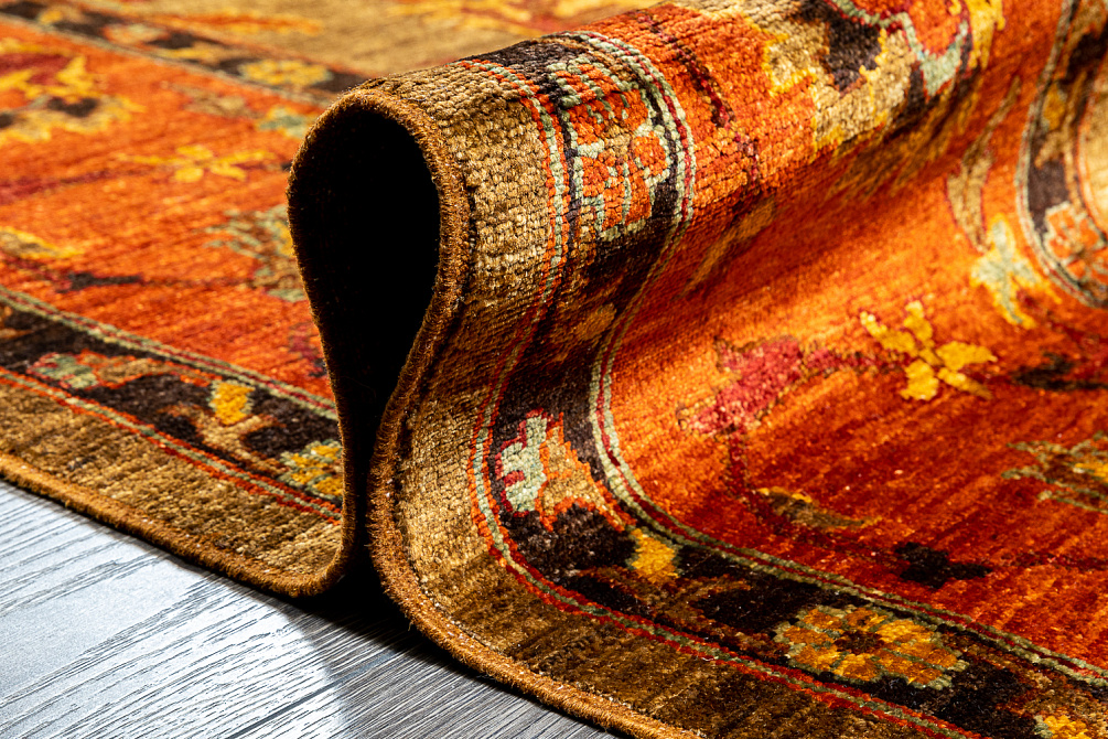 Пакистанский ковёр из шерсти «CHRISTIES» BROWN-ORANGE(278X345)