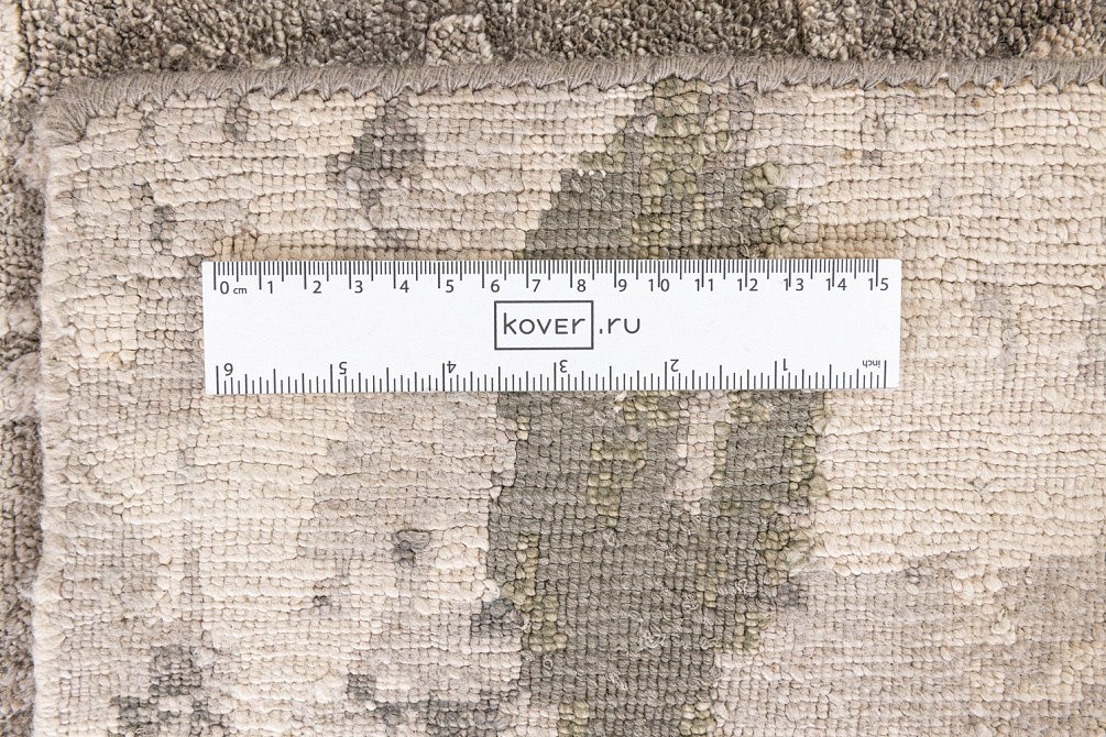 Индийский ковёр из бамбукового шёлка «STORM» FR1218-SILVER