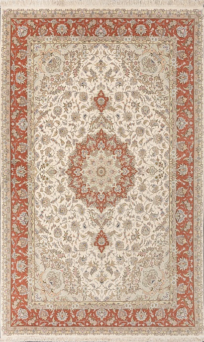 Иранский ковер из шерсти и шёлка «TABRIZ IR» 10-570-IR 1