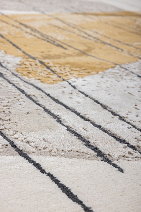 Индийский ковер из шерсти и шёлка «HOLLYWOOD ART» CE6626-IVORY