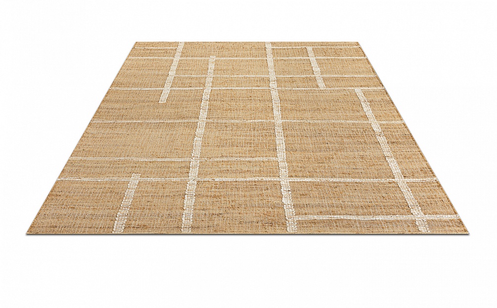 Индийский ковер из джута «JUTE» ZA424-WHITE-NATURAL