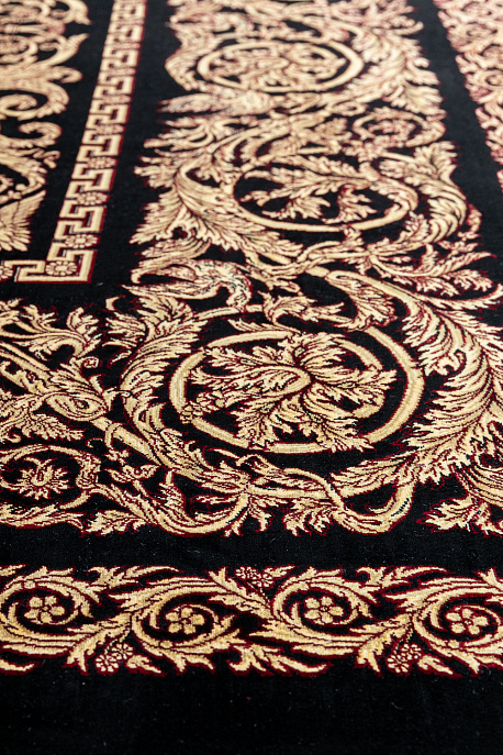 Иранский ковёр из шёлка и модала «MASTERPIECE QUM» 007-21-VERSACHE-BLACK