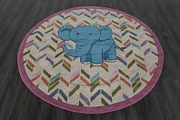 Индийский ковер из хлопка «HAPPY DAY» GPQ-0E-MLT(Round) 2