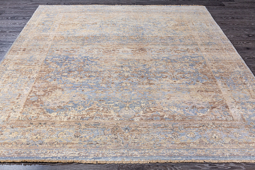 Индийский ковёр из шерсти «ZIEGLER ZERO» 1745-LT.BLUE