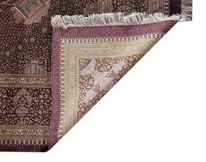 Иранский ковер из шёлка «QOM» 10-514-IR 6