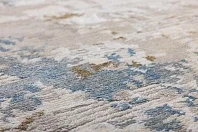 Индийский ковер из арт-шёлка и шерсти «STORM» LPF110-BLUE-GOLD 5