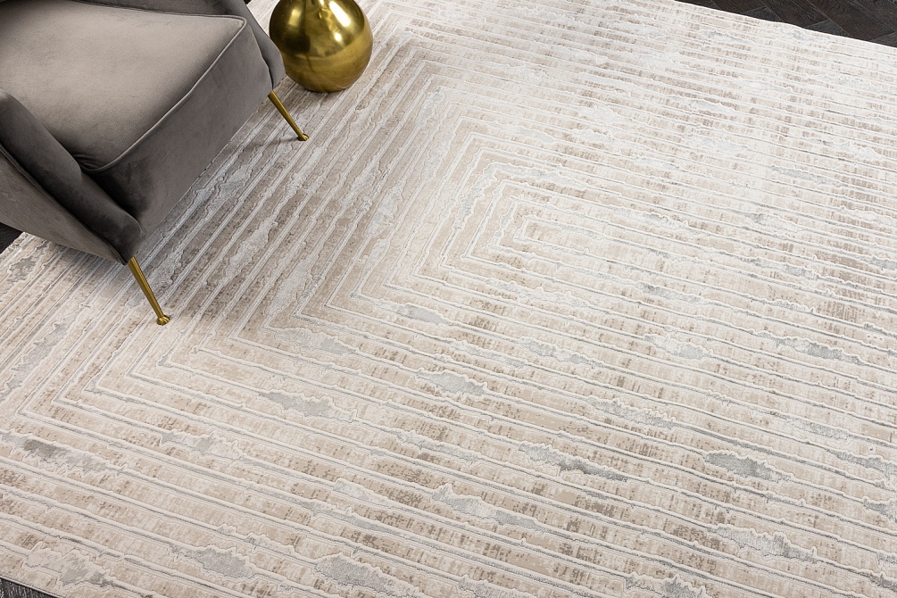 Турецкий ковер из бамбукового шёлка и акрила «MILANO CASA» PJ51A-CRE