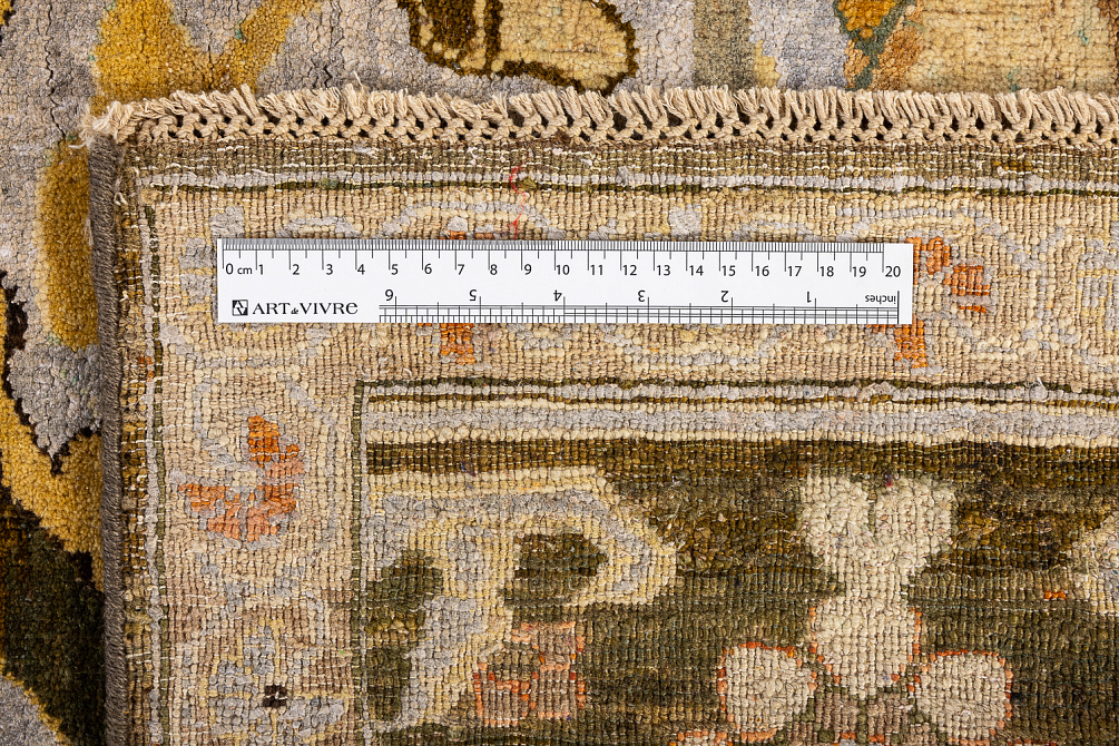 Индийский ковер из шерсти и хлопка «ZIEGLER VINTAGE» CAD7-GREY-MIX(275x280)