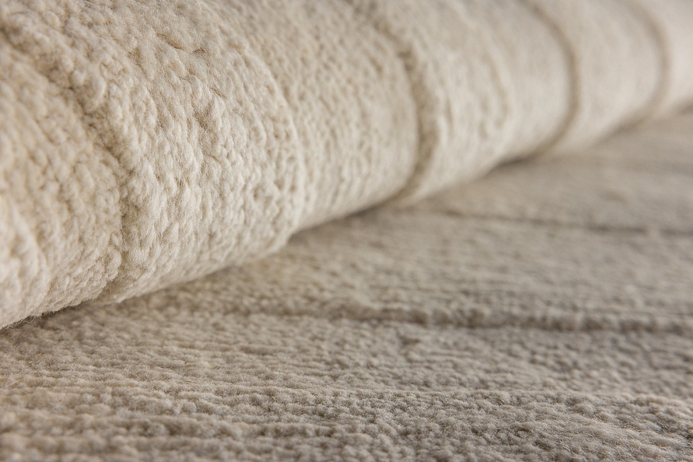Индийский ковер из альпаки «BLANC DE BLANCS» STRIPES-IVORY
