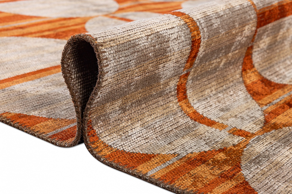 Турецкий ковер из хлопка, вискозы и полиэстера «ISTANBUL» ECLIPSE RUST - TERRA 8