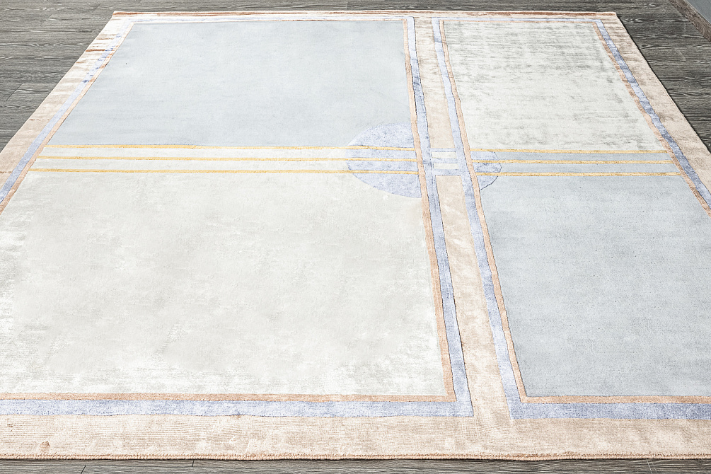 Индийский ковёр из шерсти и арт-шёлка «CARTIE COLLECTION» ART DECO-1-A018