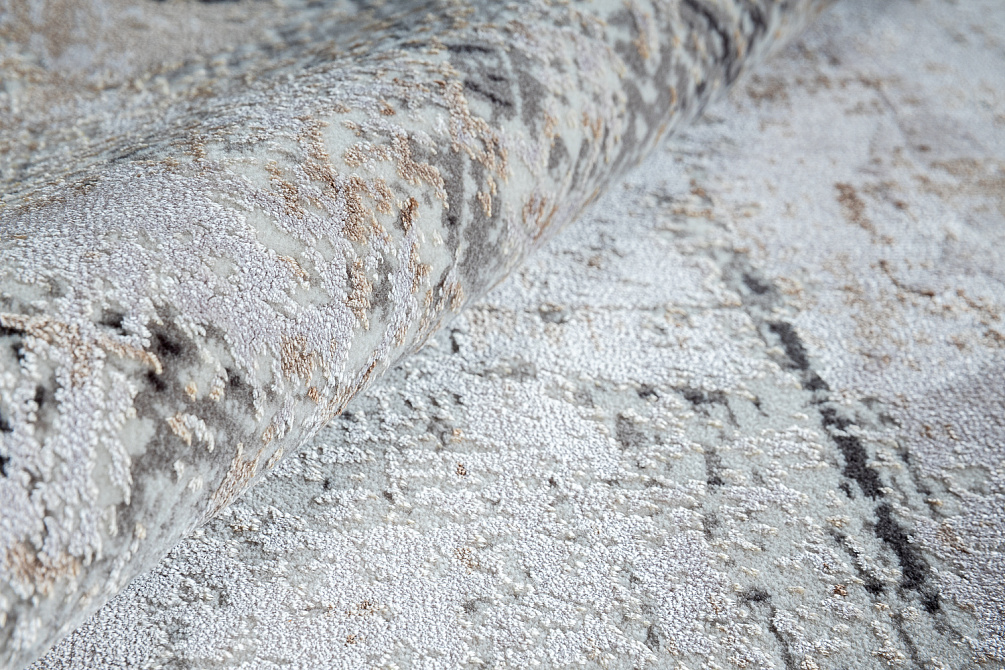 Турецкий ковёр из эвкалиптового шёлка и акрила «VERANO» 9353B-GREY-BROWN