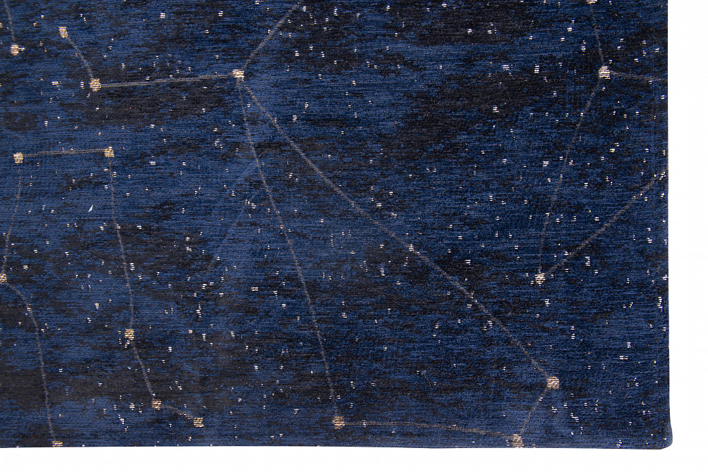 Бельгийский ковер из полиэфирного шёлка «Christian Fischbacker» 9060-MIDNIGHT-BLUE
