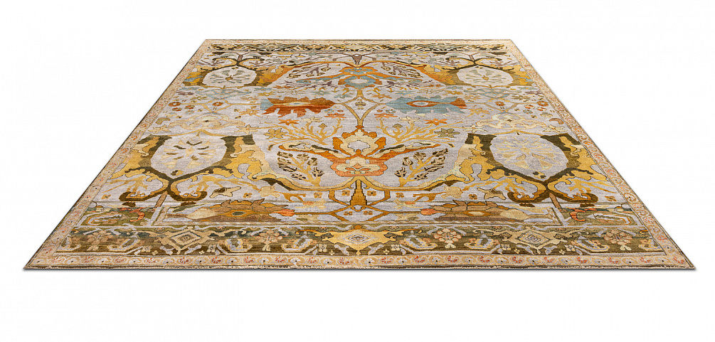 Индийский ковер из шерсти и хлопка «ZIEGLER VINTAGE» CAD7-GREY-MIX(275x280)