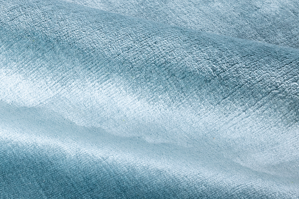 Индийский ковер из арт-шёлка и шерсти «JAZZ» 2018164-OCEAN BLUE