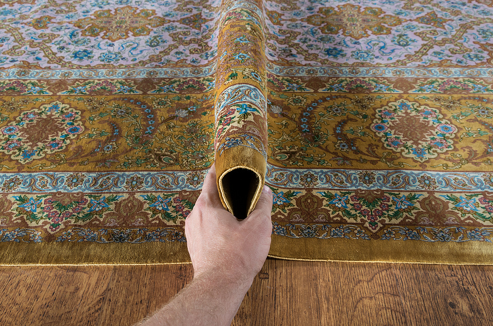 Иранский ковёр из шёлка «QOM» 12-602-IR