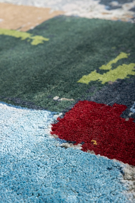 Индийский ковер из шерсти и шёлка «HOLLYWOOD ART» CE6308-MLT(Round)