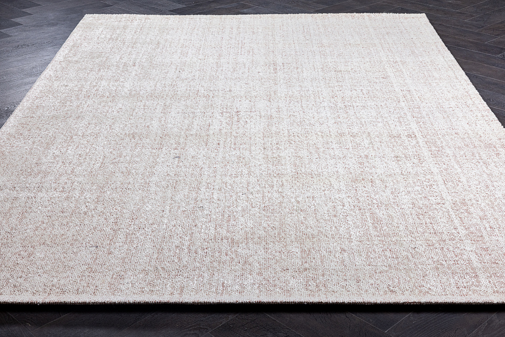 Индийский ковер из бамбукового шёлка и шерсти «ALMOS» AMS03-IVR-PEACH