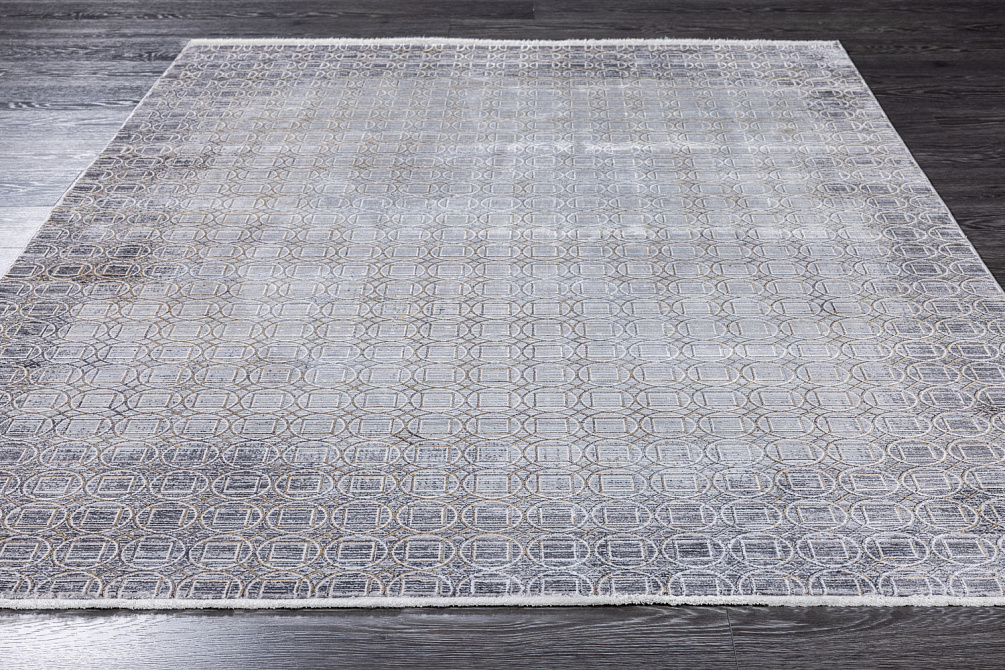 Турецкий ковёр из шёлка и эвкалиптового шёлка «SALVATORE APARTMENT» EG51A-HB.LGRY-GRY