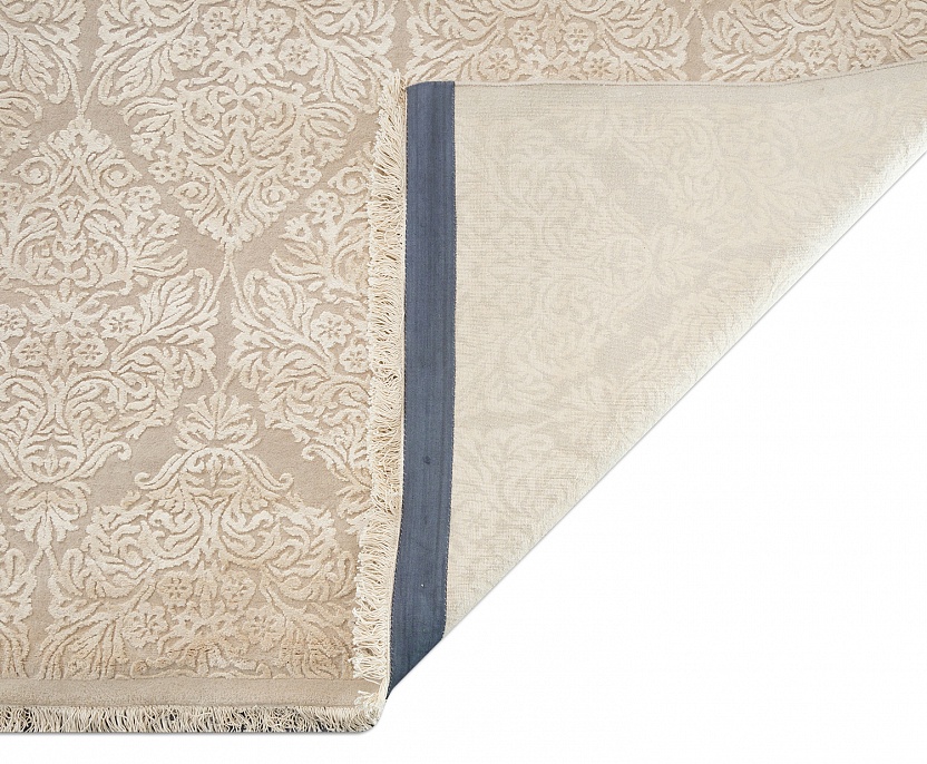 Индийский ковер из шерсти и арт-шёлка «KING OF AGRA» NO200-COLOR100-1-CRE-1