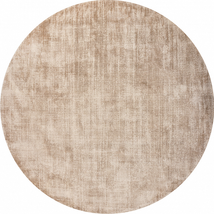 Индийский ковер из арт-шёлка «CROSS SPEСIAL» A037-LT.BEIGE(Round)