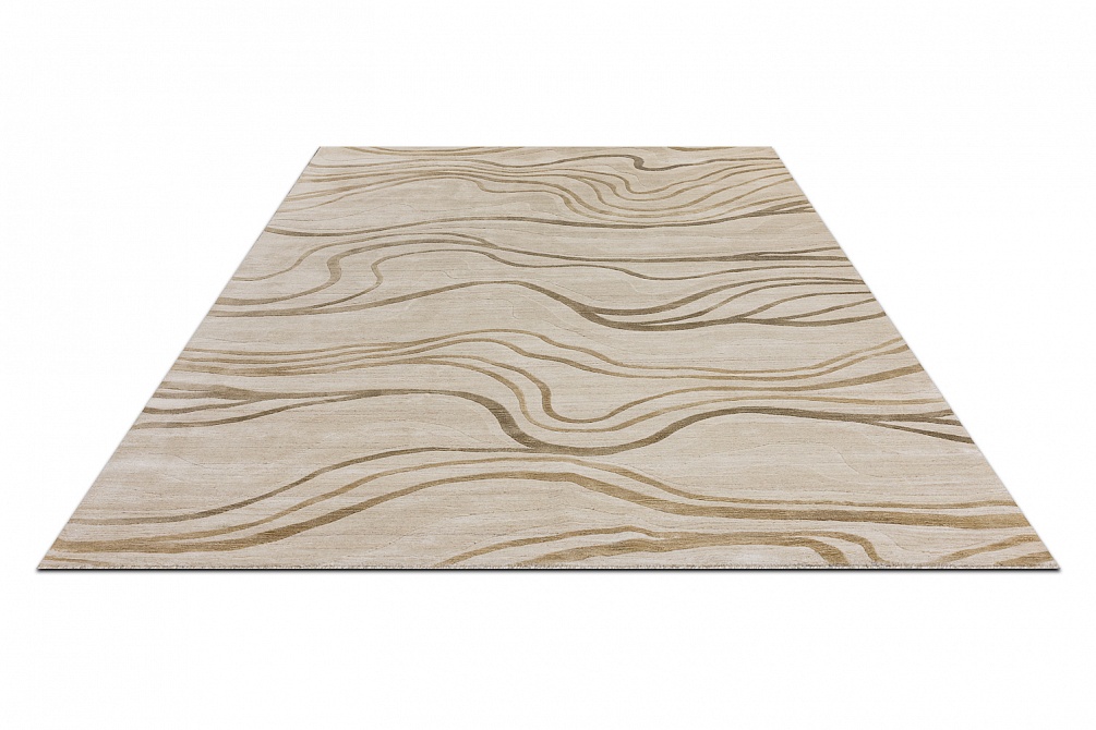 Индийский ковер из арт-шёлка и шерсти «EVEREST» 2023205-BEIGE