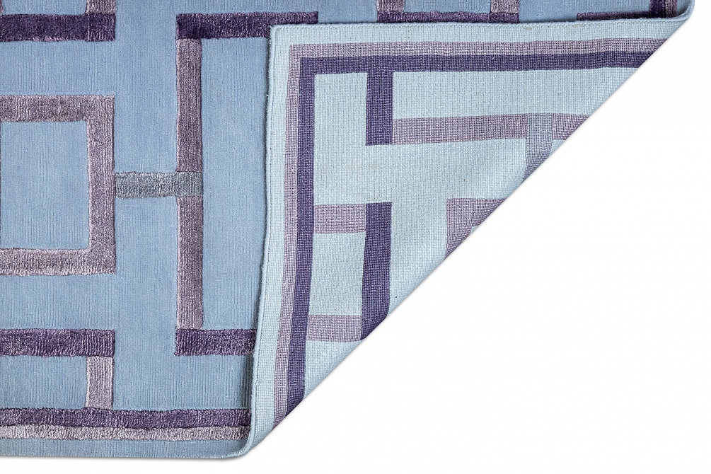 Индийский ковер из шерсти и арт-шёлка «RUSSEL SQUARE» TOPIARY-VIOL
