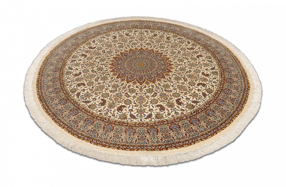 Иранский ковер из шёлка «QUM MM IR» 11-411-IR(Round)