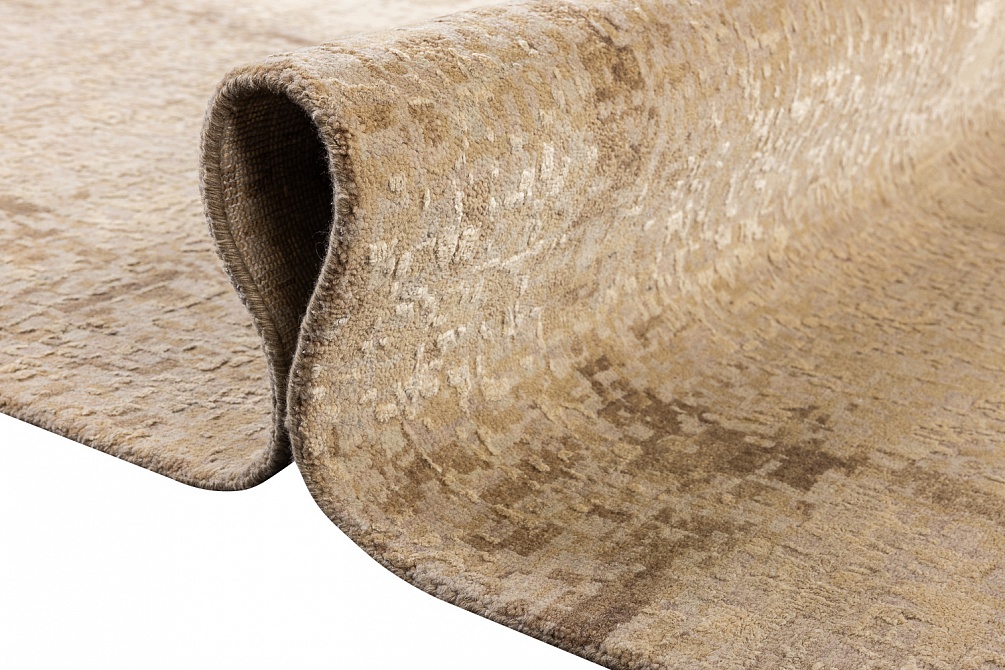 Индийский ковер из шерсти, шёлка и хлопка «HOLLYWOOD ART» CE9454-CHARCOAL