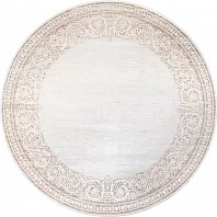 Турецкий ковер из эвкалиптового шёлка и акрила «CHERUTTI» 1986-BGE(Round) 1