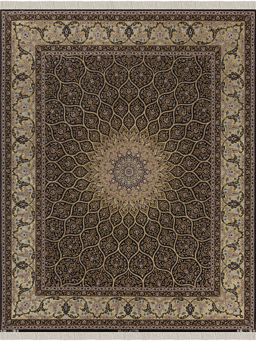 Иранский ковер из шерсти и шёлка «ISFAHAN IR» 14-304-IR