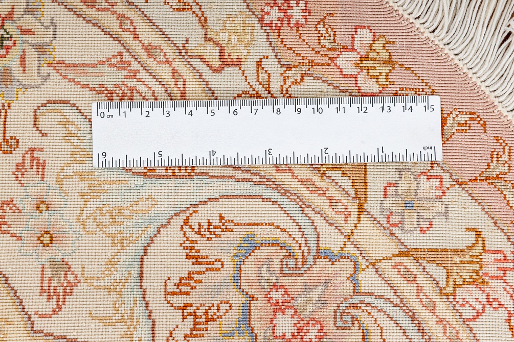 Иранский ковер из шерсти и шёлка «TABRIZ 60» 801-2873-IR