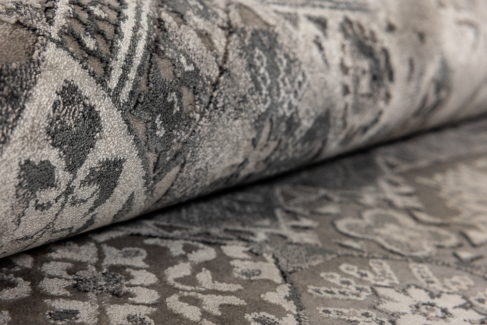 Турецкий ковер из эвкалиптового шёлка и акрила «VERSAİLLES PALACE» 8522A-ANT-LGRY 5
