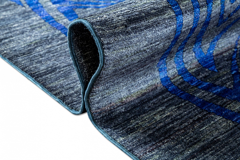 Пакистанский ковер из шерсти «LIBERTY A/B 10/10» 938-CHR-BLU