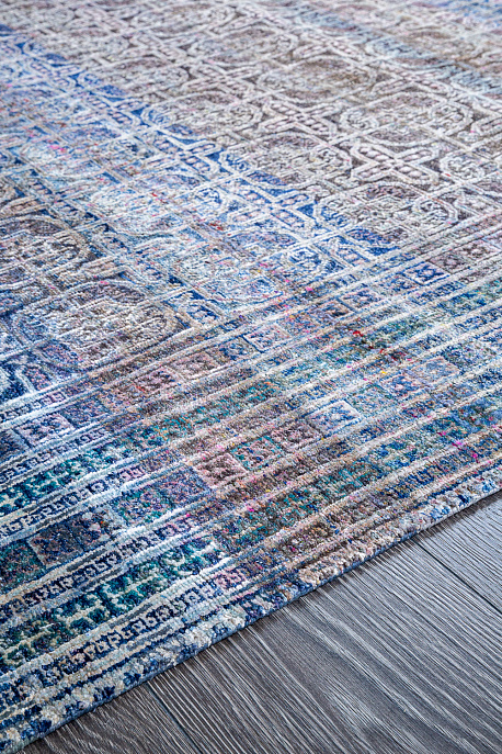 Индийский ковёр из шерсти и шёлка «ETHNIC VINTAGE» BLUE(300x440)
