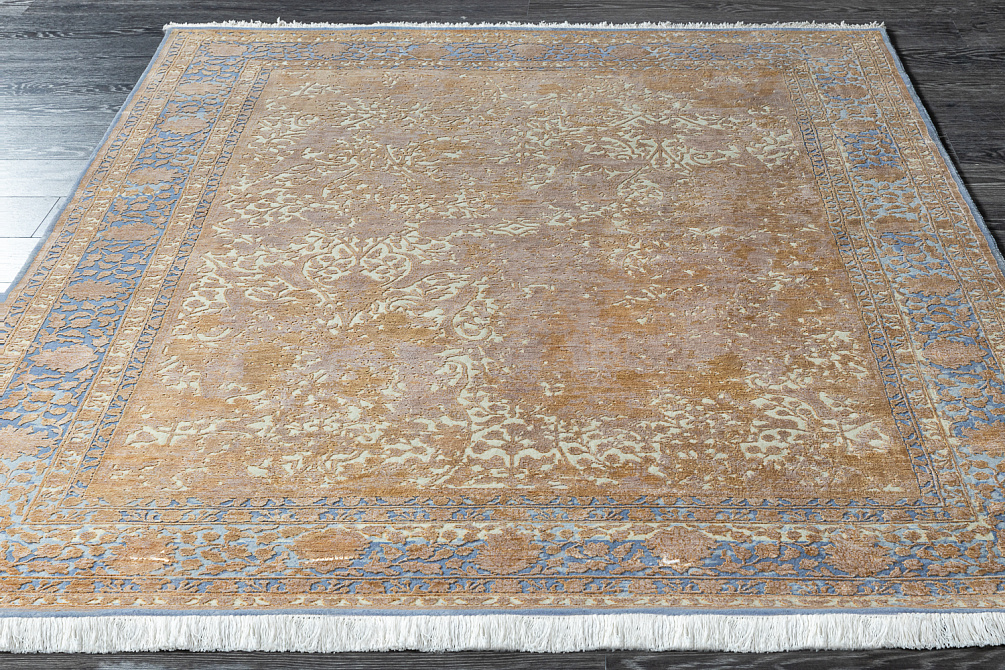 Индийский ковёр из шерсти и эвкалиптового шёлка «CRAZY CLASSIC» PR516-COLOR-4