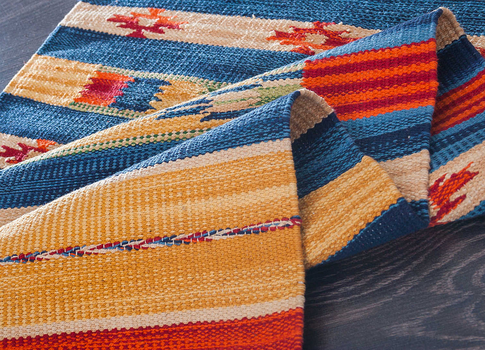 Индийский ковер из хлопка «KILIM COTTON» CT5-MIX