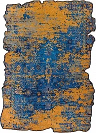 Турецкий ковер из хлопка, вискозы и полиэстера «AMORPH» 6102-SPLENDOR ERA ORANGE 1