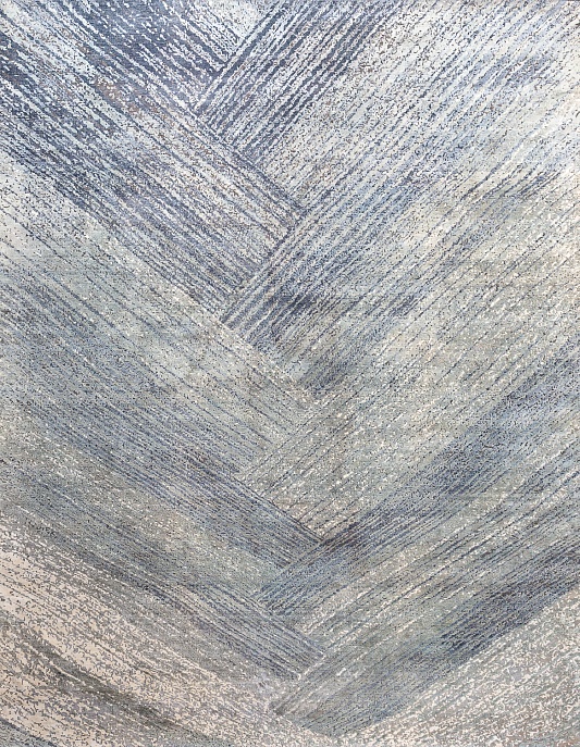 Индийский ковер из шёлка и шерсти «HOLLYWOOD ART» M93-GREY