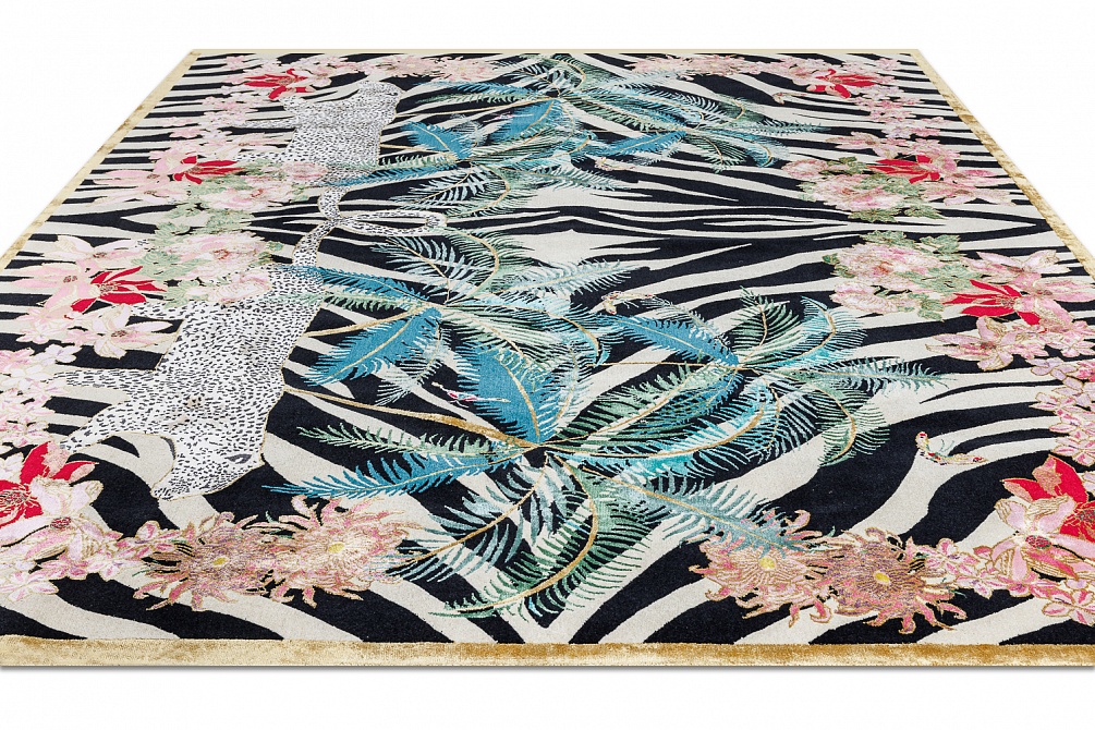 Непальский ковер из шерсти и шёлка «CHINESE ART DECO» CA-4