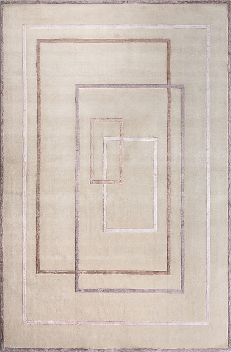 Индийский ковер из шерсти и арт-шёлка «RUSSEL SQUARE» MIRROR-ROS