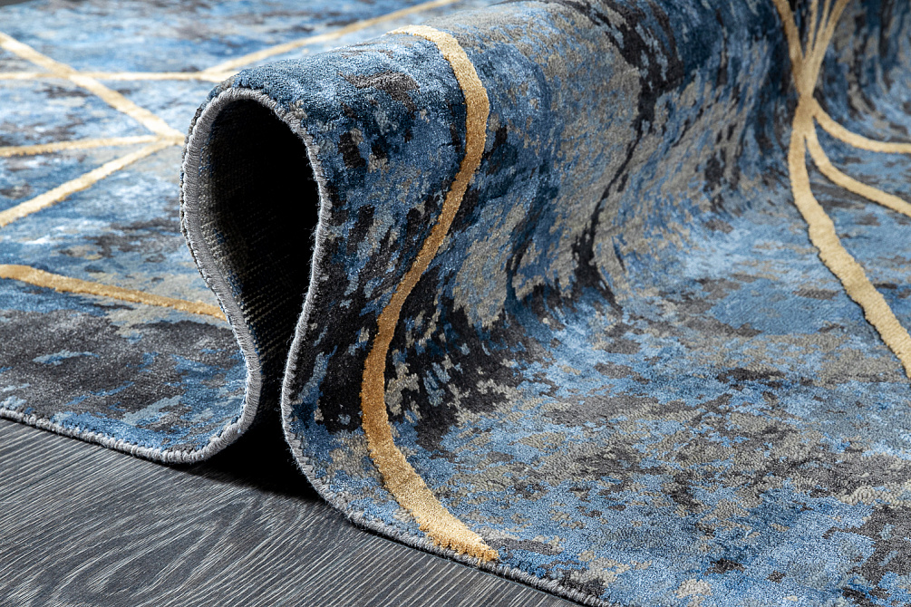 Индийский ковёр из шерсти и бамбукового шёлка «CHAOS THEORY» ESK414-NIC-CHIC